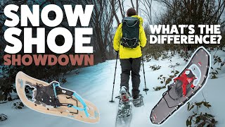 Snowshoe Showdown  MSR Lightning vs Tubbs Flex  Snowshoe Buying Guide [upl. by Nahtaoj]