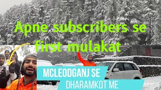 Live snowfall at Dharamkot  Mcleodganj snowfall near mcleodganj  barf hi barf [upl. by Tooley]