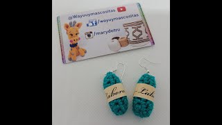 Pendientes crochet fácil para venta obsequio o uso propio [upl. by Yelwar]