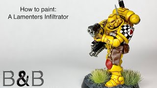 How to paint a Primaris Infiltrator Lamenters [upl. by Gnuhp]