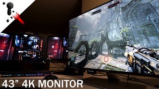 ViewSonic VX43804K Review 10bit IPS 43quot Monitor [upl. by Ynamad]