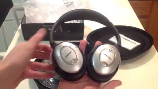 Review  Bose QuietComfort 15 Acoustic Noise Cancelling Headphones QC15 [upl. by Kehoe]