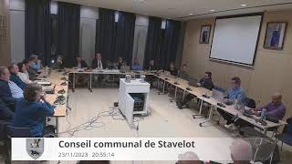 Stavelot Conseil communal 23112023 [upl. by Shaper127]