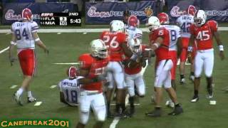 2004 Peach Bowl Miami Hurricanes vs Florida Gators [upl. by Trevethick]