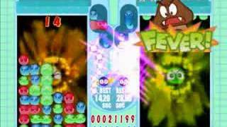 Puyo Pop Fever PC Peach vs Goomba [upl. by Nylemaj]