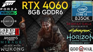 RTX 4060  I3 8350K amp 16GB Ram  Test In 15 Games In 2024 [upl. by Aehcsrop]