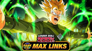 SOLID BANNER UNIT LEVEL 10 LINKS 100 AGL SSJ2 TRUNKS DBZ Dokkan Battle [upl. by Hu797]