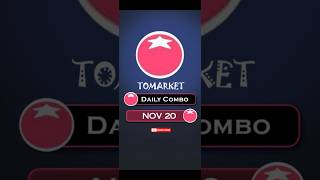 Tomarket Daily Combo November 20  Tomarket  tomato tomarket tomarketdailycombo [upl. by Spracklen]