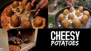 Minced Mutton Potatoes And Cheese 🥔 Served with cake and bread [upl. by Artenak]