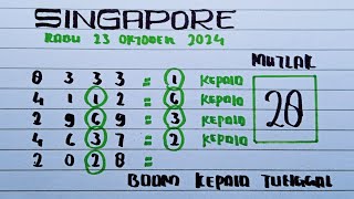 PREDIKSI SGP RABU 23 OKTOBER 2024  BOCORAN TOGEL SGP HARI INI  RUMUS KEPALA SGP [upl. by Nurse233]