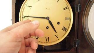 Mauthe Westminster chime wall clock [upl. by Monney]