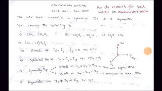 Moment of inertiasymmetrycsir net dec27 solved problem chemmastersonline [upl. by Ocirderf]