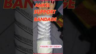 How to wrap ankel support bandage  first aid shorts nursing medical [upl. by Notsniw]