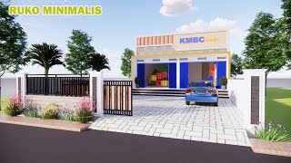 DESAIN RUKO MINIMALIS DENGAN 3 KAMAR TIDUR  UKURAN 85X20 METER Owner Pak Eko [upl. by Leanahtan]