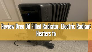 Review Dreo Oil Filled Radiator Electric Radiant Heaters for indoor use Large Room with Remote Cont [upl. by Novyar618]