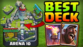 BEST ARENA 10 DECK IN CLASH ROYALE  HOG MOUNTAIN [upl. by Nilac]