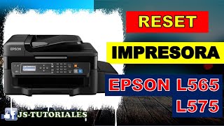 COMO RESETEAR IMPRESORA EPSON L575  L565 [upl. by Atirihs]