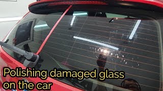 How to Remove Scratches from Glass  Polishing glass [upl. by Leviralc]