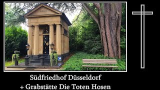 Südfriedhof Düsseldorf  Grabstätte Die Toten Hosen  Friedhofsimpressionen [upl. by Aikram]