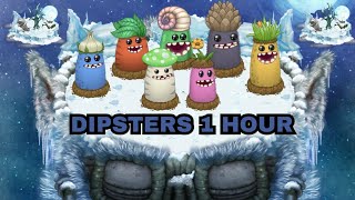 DIPSTERS  cold island  1 hour perfect loop MSM Melody Journey msm dipsters [upl. by Blackburn]