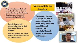 DECLARATION ON THE RELATION OF THE CHURCH TO NON‐CHRISTIAN RELIGIONS NOSTRA AETATE [upl. by Aniluap318]