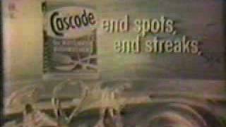 CASCADE Detergent TV Commercial  1960 [upl. by Annotahs]