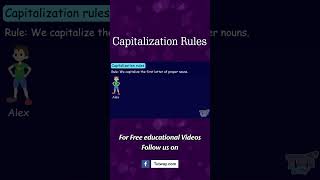 Capitalization Rules  Uppercase Letters  Capitalize  Rules of Capital Letters  English shorts [upl. by Mandell]