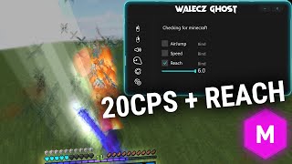 BEST AUTOCLICKER FOR MINECRAFT 20CPS MINEMENCLUB REACH  WALECZ GHOST minecraft [upl. by Crockett]