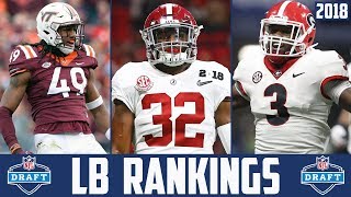 2018 NFL Draft LINEBACKER Rankings  NFL Draft LB Prospect Rankings Roquan Smith Tremaine Edmunds [upl. by Cardie]