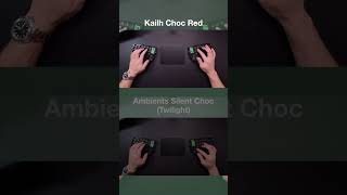 Kailh Choc Red vs Ambients Silent Choc Twilight keyboard keycaps 3dprinting mechanicalkeyboard [upl. by Ediva12]