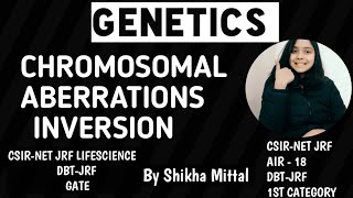 CHROMOSOMAL ABERRATIONS  INVERSION CSIRNET JRF LIFESCIENCE [upl. by Ahsiuqet]