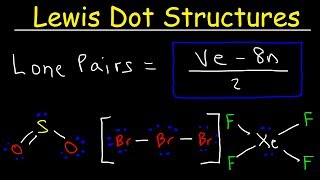 Lewis Dot Structures  How To Calculate The Number of Lone Pairs Using a Formula [upl. by Kurr]