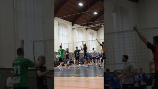 setter fixing reception errors once again 🧱🆘 volleyball sports highlights [upl. by Ferdinand]