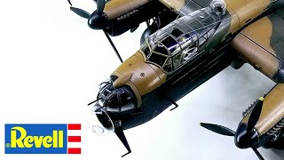 Revell Avro Lancaster BIII DAMBUSTERS  172  Full build revell british scalemodel [upl. by Dulce]