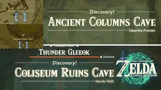 Ancient Columns Cave amp Coliseum Ruins Cave Legend of Zelda Tears of The Kingdom [upl. by Tarttan]