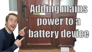 How to UPS mains power any battery powered smart device Yale conexis l1 door lock [upl. by Stacee]