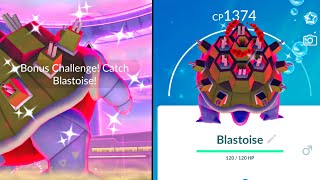 No Big Deal 🤓 Shiny Gigantamax Blastoise Pokemon Go [upl. by Hpsoj]