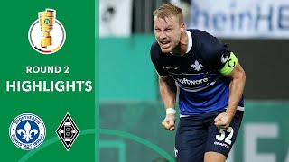 Sensation in Darmstadt  SV Darmstadt vs Borussia Mgladbach 21  Highlights  DFBPokal Round 2 [upl. by Tenahs11]