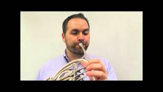 How to Play Hot Cross Buns on French Horn [upl. by Wickner]