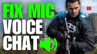 How To Fix Warzone 3 Game Chat or Mic Not Working PC [upl. by Silenay]