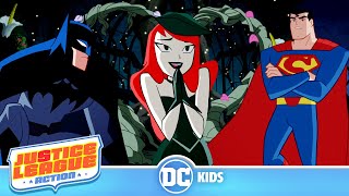 Boda de hiedra venenosa  Justice League Action en Español 🇪🇸  DCKidsEspana [upl. by Alekin]