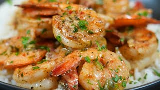 The Most Flavorful Garlic Butter Shrimp Ever  Quick amp Easy Dinner Recipe [upl. by Yoo]