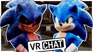 Movie Sonic Meets Movie SonicEXE In VRCHAT [upl. by Anna-Maria767]