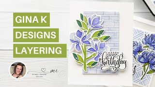 GINA K DESIGNS Layering Stamps amp Stencils [upl. by Nagard]