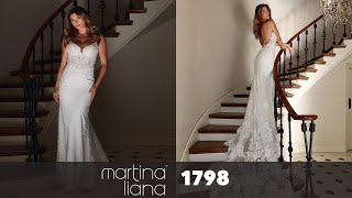 Vintage Sweetheart Neckline Wedding Dress  Martina Liana 1798 [upl. by Girhiny115]