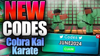 Cobra Kai Karate CODES  ROBLOX 2024 [upl. by Knowle]