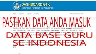 CARA CEK DATA GTKGURU HONOR DI DASBOART KEMDIKBUD [upl. by Ennaed209]