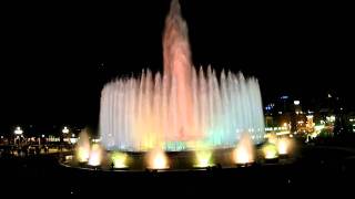 Barcelona Magic Fountain of MontjuicAVI [upl. by Lili]