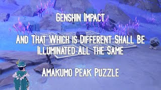 Genshin Impact  Illuminated Tablet Puzzle Amakumo Peak [upl. by Esertap]