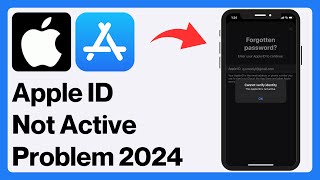 How to Fix Apple ID Not Active Problem 2024 [upl. by Cosimo]